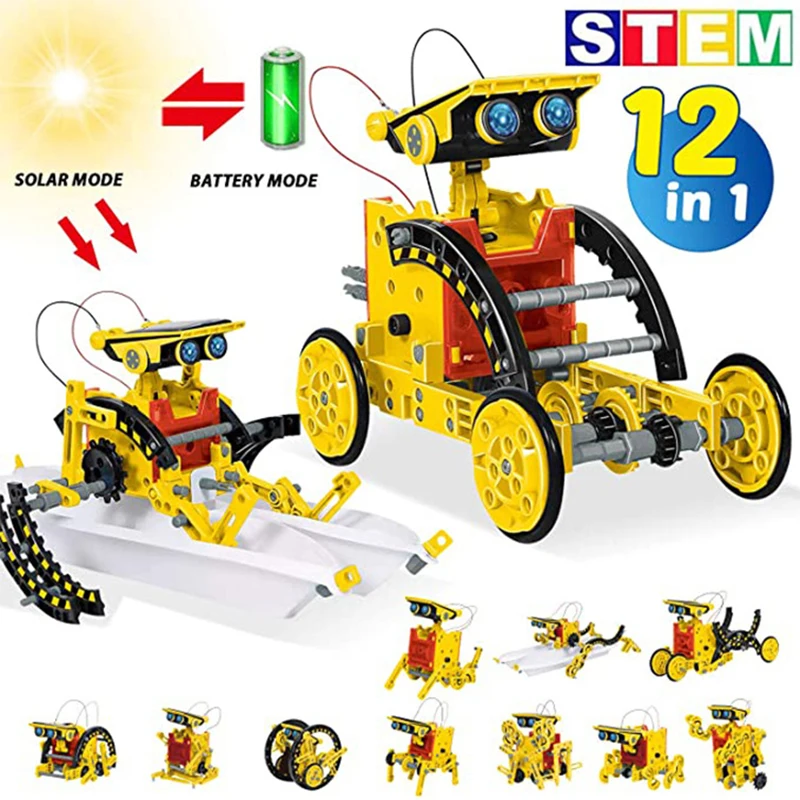 Science Project Robot - 12 in 1 Bilim Deney Güneş