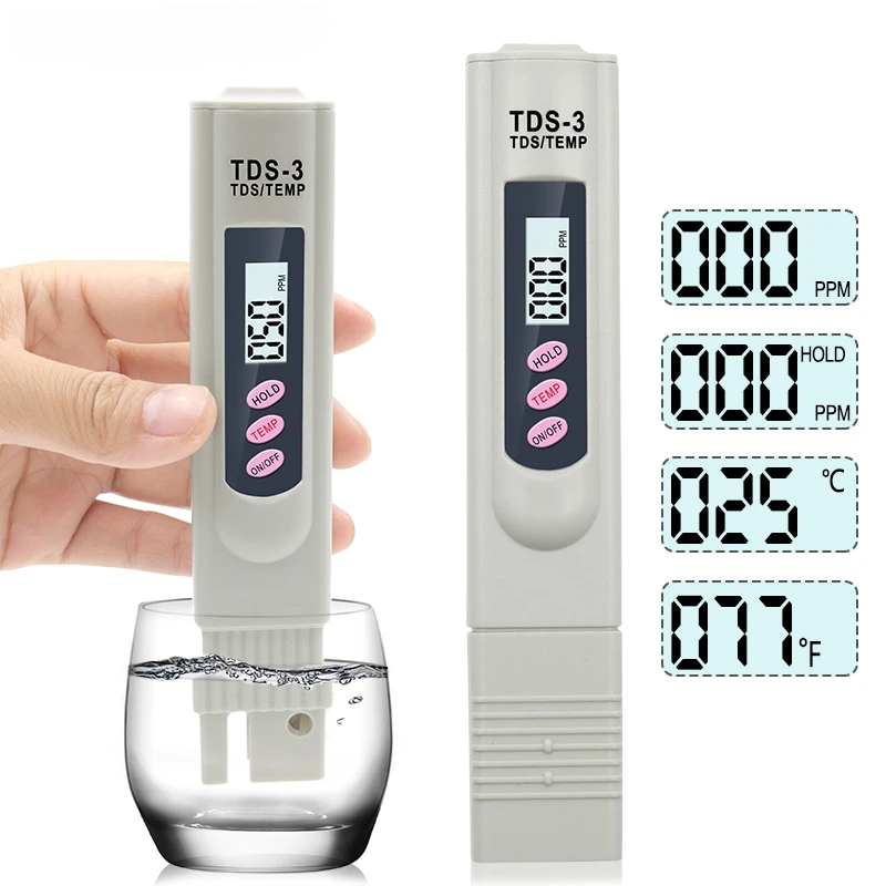 Water Testing Kit - 1/3 adet taşınabilir LCD dijital TDS