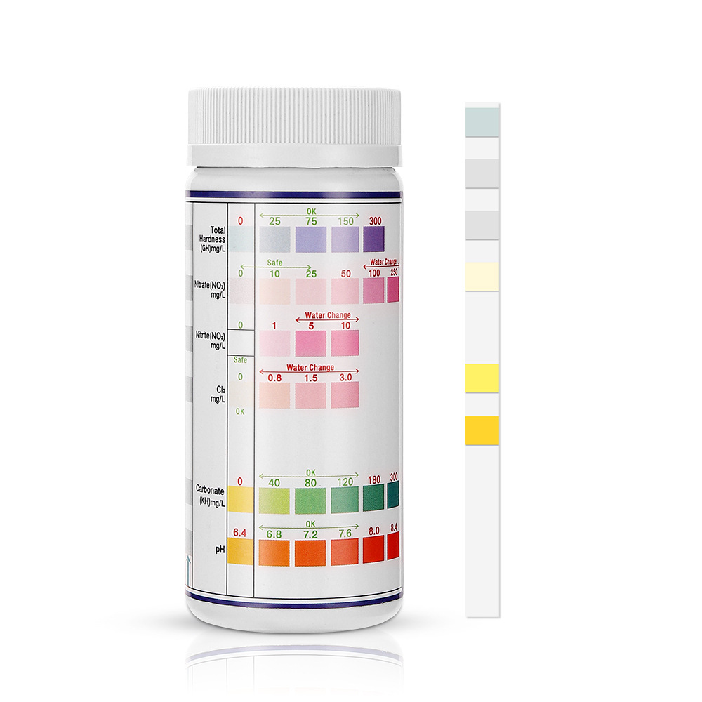 Water Testing Kit - 6-In-1 su kalitesi Test şeritleri balık
