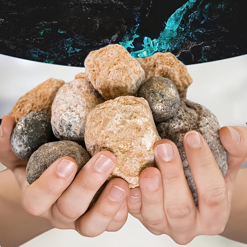Geode Crystal Break - 10/20 adet Doğal Kuvars Jeot Yumurtaları,