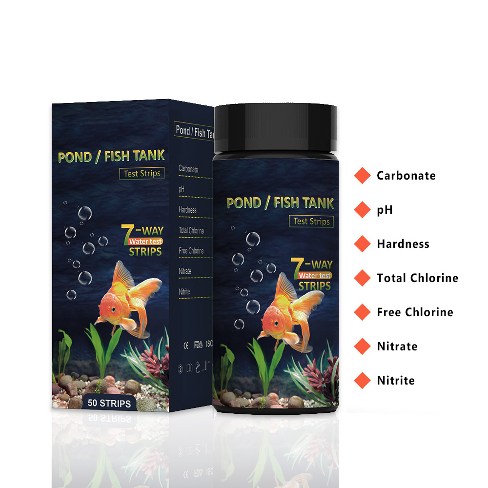 Water Testing Kit - 7'si 1 Arada Akvaryum Test Şeritleri,