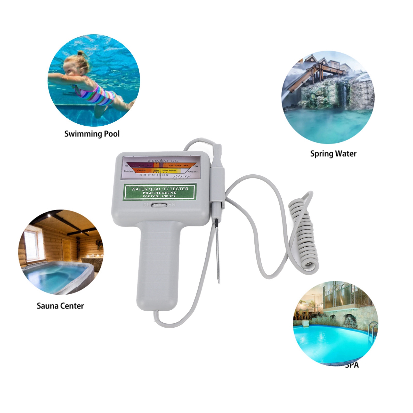 Water Testing Kit - Dijital Havuz Suyu Test Cihazı pH