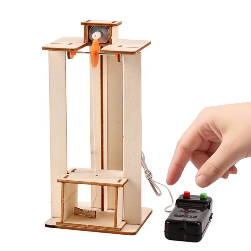 Science Nature - DIY Elektrikli Asansör Asansör Modeli Bulmaca