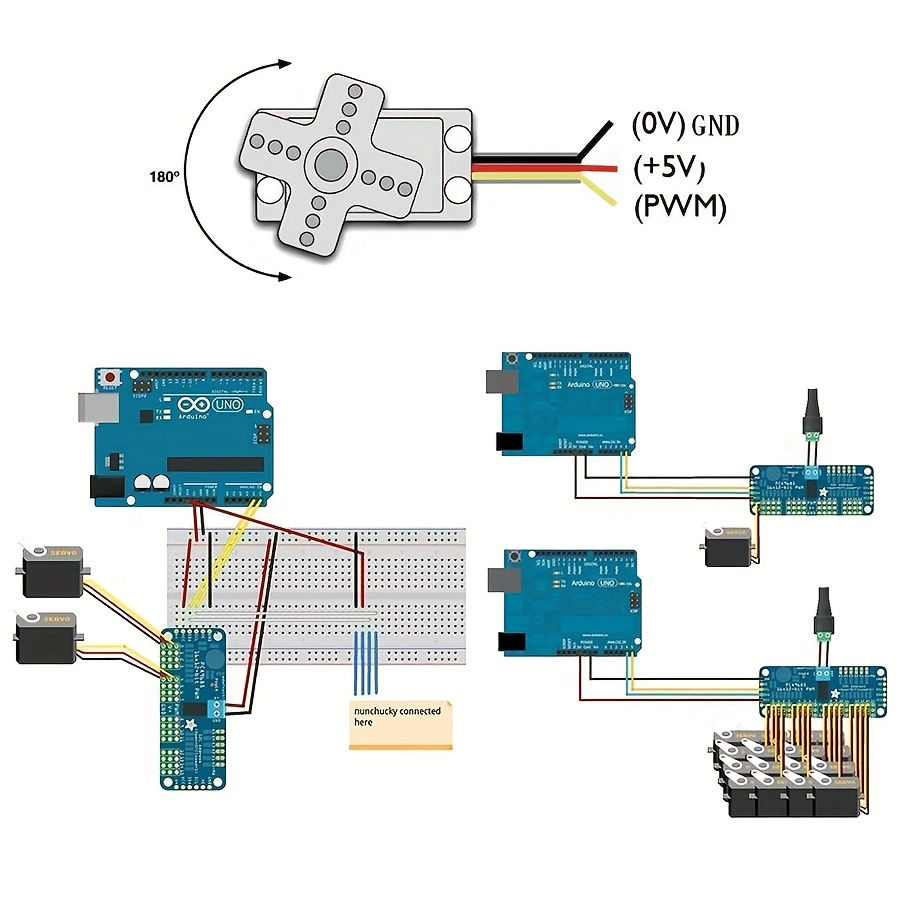 5 adet SG90 9G Servo Motor + 1 - Robot Arm Motor incelemesi ve fiyatı