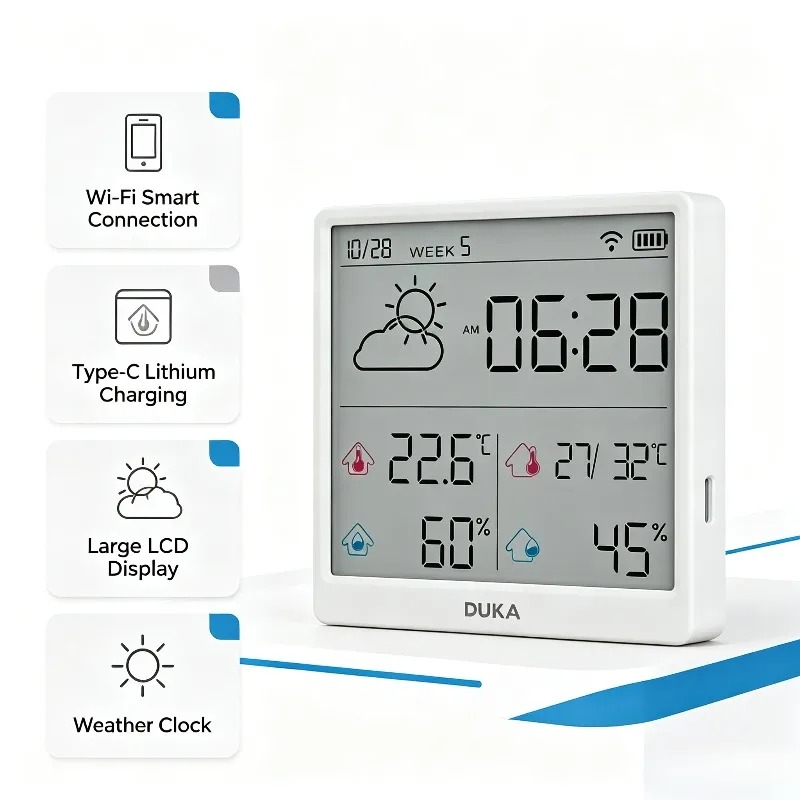 DUKA TH3 Wifi Akıllı Sıcaklık  - Weather Station Indoor incelemesi ve fiyatı