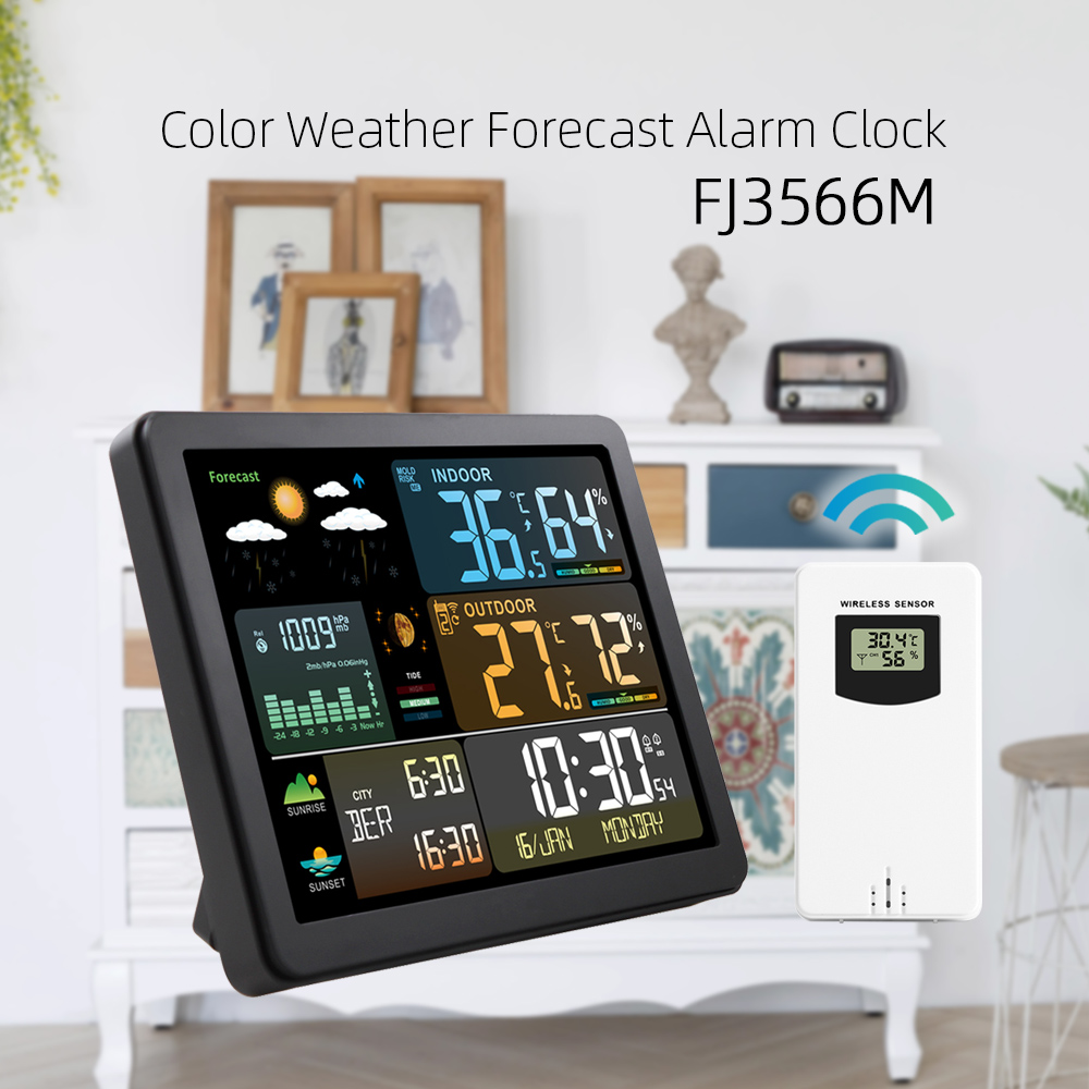 Çok Fonksiyonlu Büyük Renkli E - Weather Station Indoor incelemesi ve fiyatı