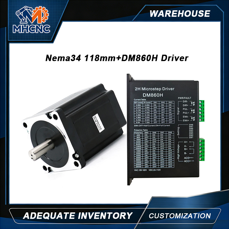 MHCNC Nema34 118mm 8.5Nm Açık  - Robot Arm Motor incelemesi ve fiyatı